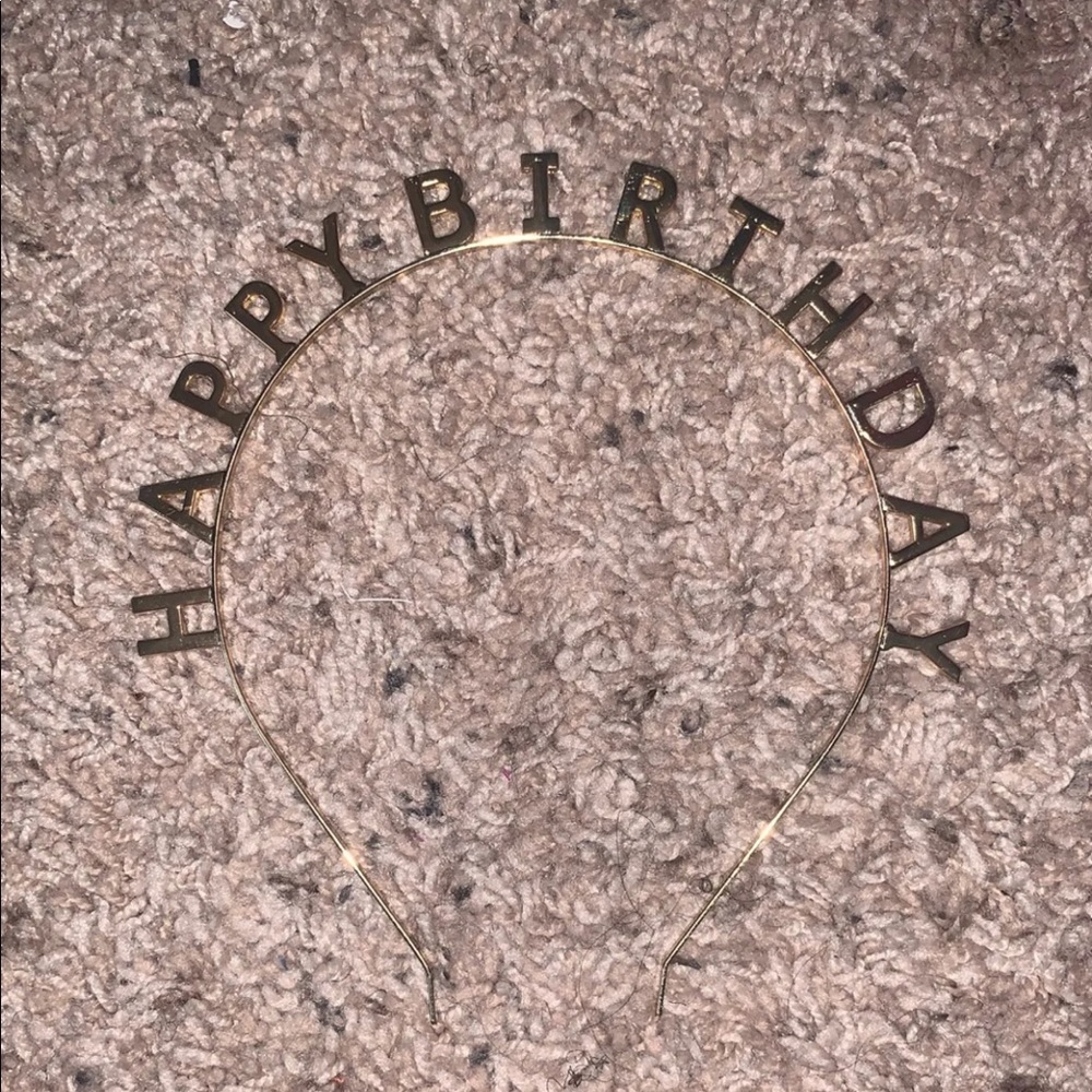 Happy birthday headband